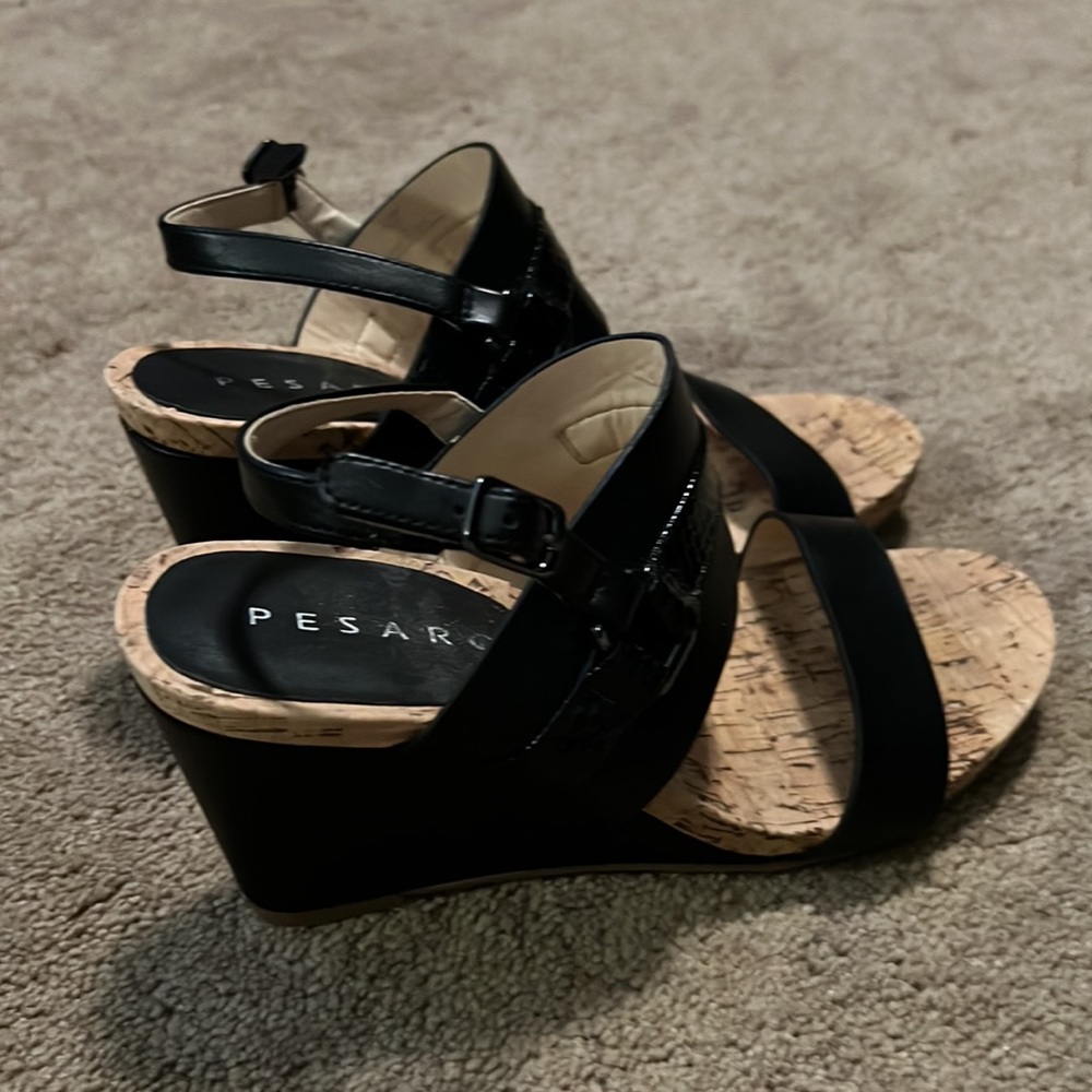 Pesaro wedge sandals size 7.5 - Picture 5 of 9